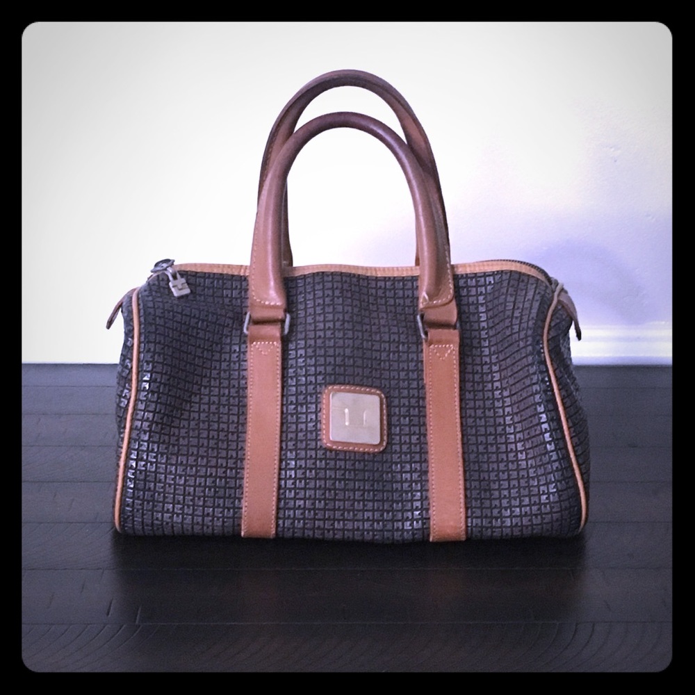 Vintage Ted Lapidus Satchel Handbag.